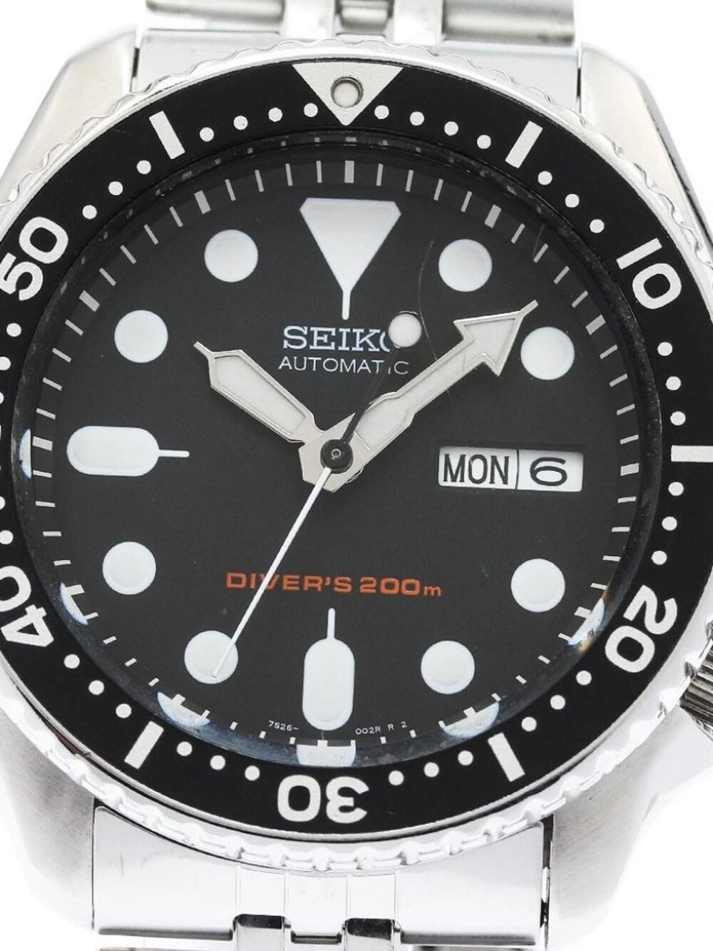SEIKO Divers Black Boy 7S26-0020 Reimported Day Date black Dial AT Men's